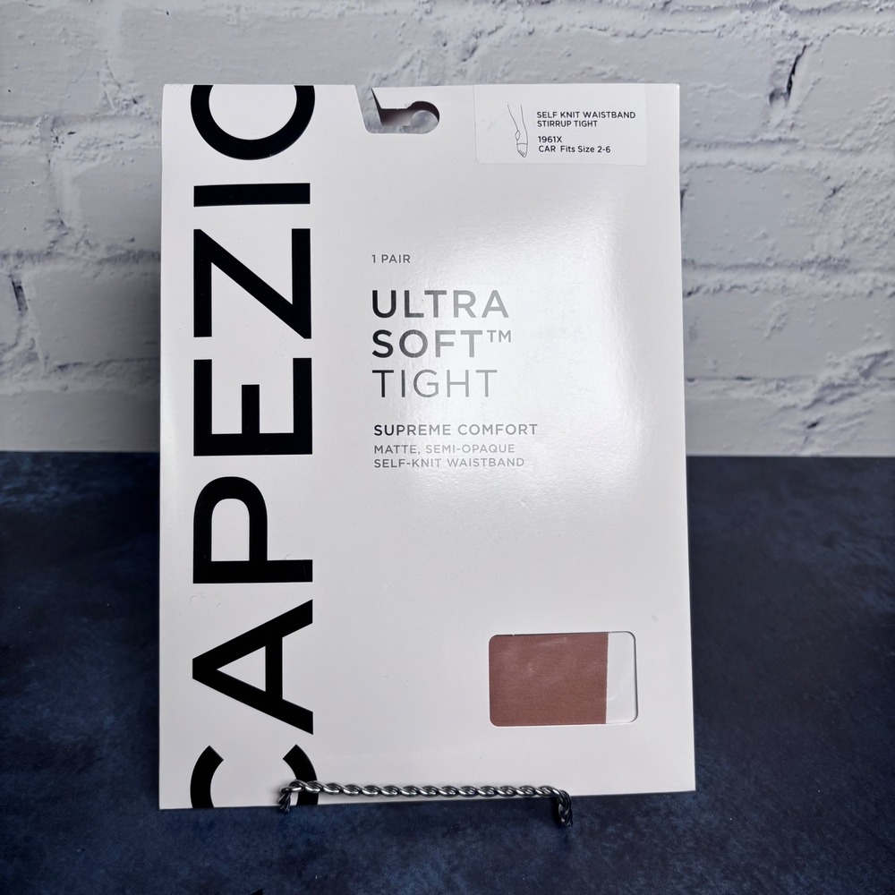 Capezio 1961X Stirrup Tights Caramel Youth 2-6 Ultra Soft, Never Opened, 4 Packs